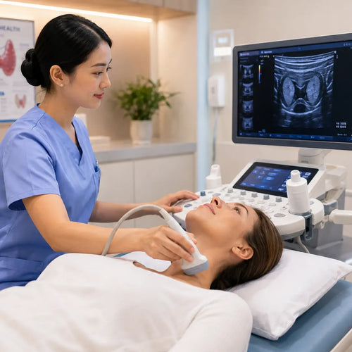 Thyroid Health Screening with thyroid ultrasound, thyroid function tests and thyroid immune markers at Shanghai Tongren Hospital